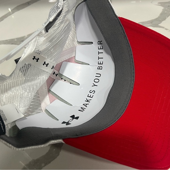 UA Texas Tech Red Raiders Hat Cap Snap Back Red Patch Logo Mesh Trucker Hat - Picture 5 of 5